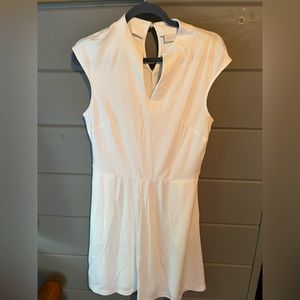 New York & Co white cap sleeve dress